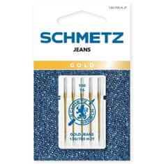 Schmetz Jehly na džínsovinu zlaté 130/705 H-JT VES 100 GOLD JEANS