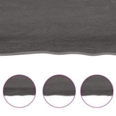 Vidaxl Koupelnová deska tmavě šedá 60x40x (2-4) cm ošetřený masiv