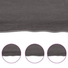 Vidaxl Koupelnová deska tmavě šedá 80x50x(2-4) cm ošetřený masiv