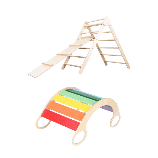 Tuktuk Montessori set - pickler triangle a houpačka 5v1