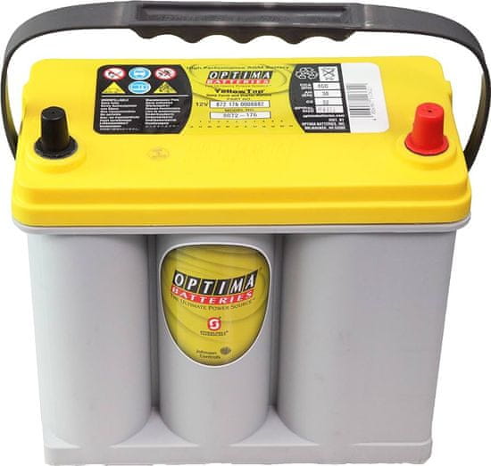 Optima | Autobaterie Optima Yellow R-2,7J 12V/38Ah/460A 8072-176