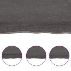 Vidaxl Koupelnová deska tmavě šedá 80x40x(2-4) cm ošetřený masiv
