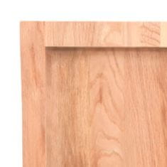 Vidaxl Koupelnová deska hnědá 220x50x(2-4) cm ošetřený masivní dřevo