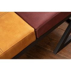 Atelier Del Sofa Taburet Brda - Mustard, Claret Red, Hořčicová, Červená