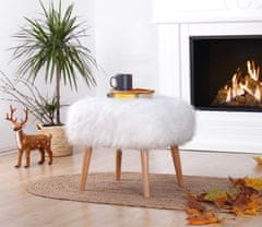 Atelier Del Sofa Taburet Deer - White, Bílá