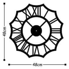 ASIR GROUP ASIR Nástěnné hodiny kov ŘÍMSKÝ KVĚT 48 x 48 cm