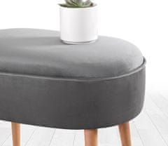 Atelier Del Sofa Taburet Moile - Grey, Šedá