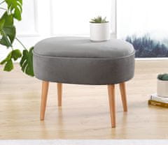 Atelier Del Sofa Taburet Moile - Grey, Šedá