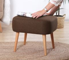 Atelier Del Sofa Taburet Parrot - Brown, Hnědá