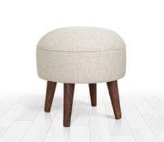 Atelier Del Sofa Taburet Deff - Cream, Krémová