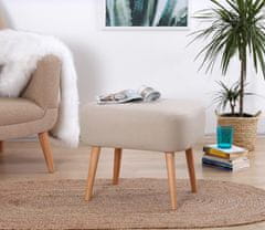 Atelier Del Sofa Taburet Parrot - Cream, Krémová