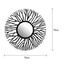 ASIR GROUP ASIR Dekorativní zrcadlo KOVOVÁ KVĚTINA 70 x 70 cm
