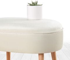 Atelier Del Sofa Taburet Moile - Cream, Krémová