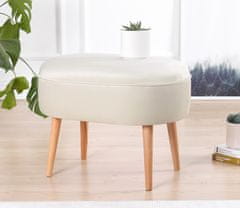 Atelier Del Sofa Taburet Moile - Cream, Krémová