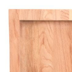 Vidaxl Koupelnová deska hnědá 60x60x(2-4) cm ošetřený masivní dřevo