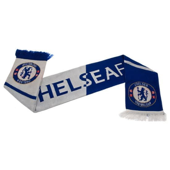 FotbalFans Šála Chelsea FC, modro-bílá, 132x19 cm