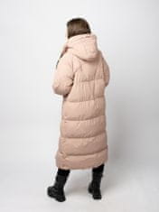 Glano Dámská dlouhá prošívaná bunda - růžová Velikost: XL
