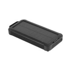 Krüger&Matz Powerbanka 10000 mAh Li-pol solární, černá KM0910