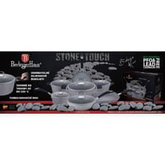 Berlingerhaus Wok s mramorovým povrchem s poklicí 28 cm Gray Stone Touch Line BH-1160