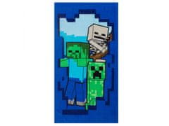 sarcia.eu Minecraft Bavlněný ručník, tmavě modrý ručník 70x140 cm 