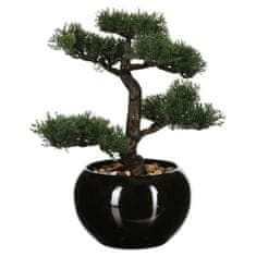 ModernHome Bonsai Strom V Černém Květináči 36 Cm