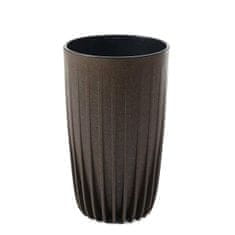 ModernHome Pot Stripped Tall Eco Coffee Espresso 25Xv42 Cm