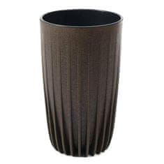 ModernHome Pot Stripped Tall Eco Coffee Espresso 30Xv51 Cm