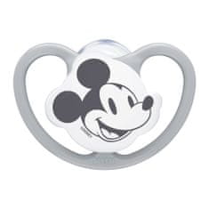 Nuk Dudlík Space Disney Mickey v boxu, šedý 0-6m