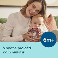 Canpol BABIES Hrneček nevylévací se slámkou a závažím 270 ml Bonjour Paris růžový, 6m+