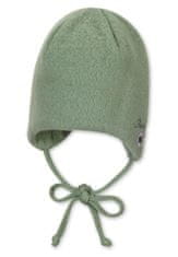 Sterntaler Čepice na zavazování vlněná podšitá MERINO green uni 35 cm -0-1 m