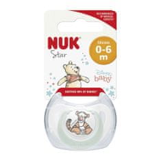 Nuk Dudlík Disney Medvídek Pú v boxu, bílý 0-6m