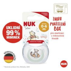 Nuk Dudlík Disney Medvídek Pú v boxu, bílý 0-6m