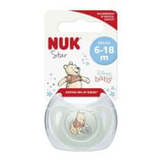 Nuk Dudlík Disney Medvídek Pú v boxu, zelený 6-18m