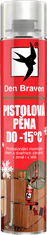 Den Braven Pistolová pěna do -15 °C 750 ml pistolová dóza zelená