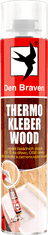 Den Braven THERMO KLEBER WOOD 750 ml pistolová dóza žlutá