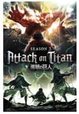 CurePink Plakát Attack on Titan Season 2: Key Art (61 x 91,5 cm) 150 gsm