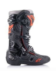 Alpinestars boty TECH 10, ALPINESTARS (černá/červená fluo/šedá) 2025 2H97222236