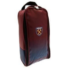 FotbalFans Sportovní taška West Ham United FC, vínovo-modrá, 35x18x12 cm