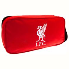 FotbalFans Taška na kopačky Liverpool FC, červená, zlatý znak, 35x18x12 cm