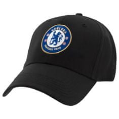 FotbalFans Kšiltovka Chelsea FC, černá, vyšitý znak, 55-61 cm