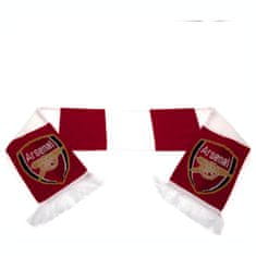 FotbalFans Šála Arsenal FC, červeno-bílá, pletený znak klubu