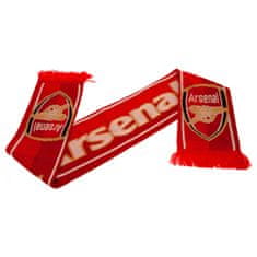 FotbalFans Šála Arsenal FC, červená, pletený znak, nápis Arsenal