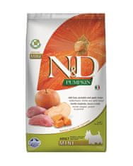 Farmina N&D dog PUMPKIN (GF) adult mini, kanec & jablko 2,5 kg granule pro psy