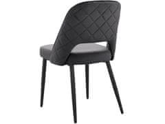 Danish Style Jídelní židle Kyoto (SET 2 ks), samet, tmavě šedá