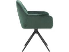 Danish Style Jídelní židle Tokyo (SET 2 ks), samet, zelená