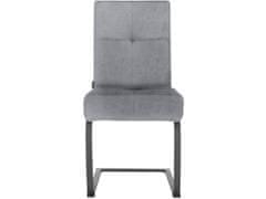 Danish Style Jídelní židle Izumo (SET 2 ks), samet, šedá