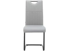 Danish Style Jídelní židle Sakai (SET 2 ks), syntetická kůže, šedá