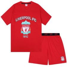 FotbalFans Pyžamo Liverpool FC, červené, bavlna | L