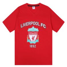 FotbalFans Pyžamo Liverpool FC, červené, bavlna | L