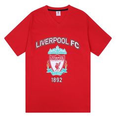 FotbalFans Pyžamo Liverpool FC, červené, bavlna | S